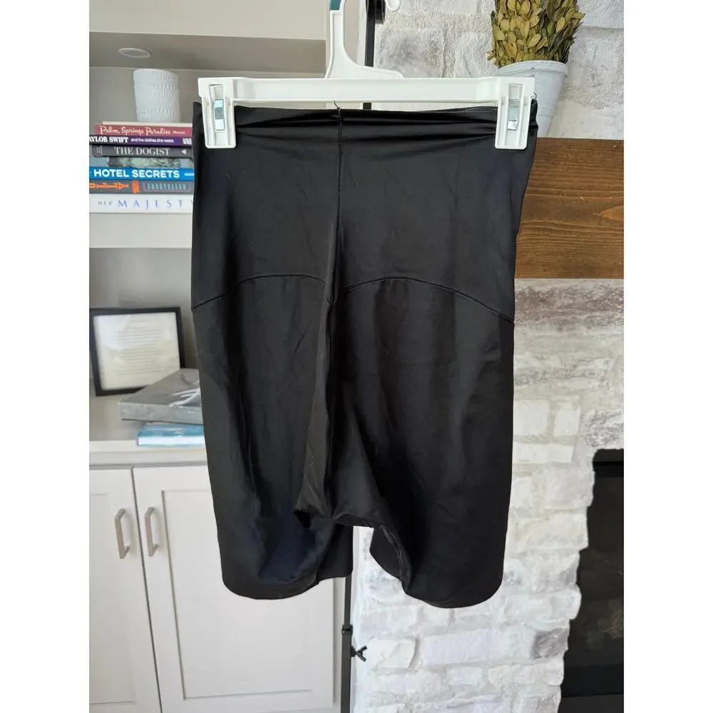 Soma Women's Black Mid-Level Shaping Vanishing Edge Thigh Slimmer Size XXL